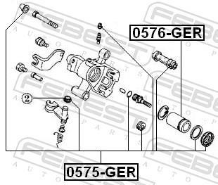 Kit reparação de pinça de travão FEBEST ref. 0575-GER