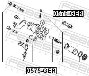 Piston, étrier de frein FEBEST ref. 0576-GER