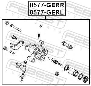 Pinza de freno FEBEST ref. 0577-GERL