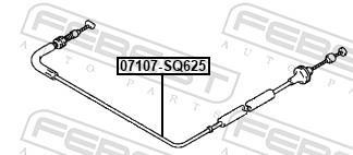 Cabo de aceleração FEBEST ref. 07107-SQ625