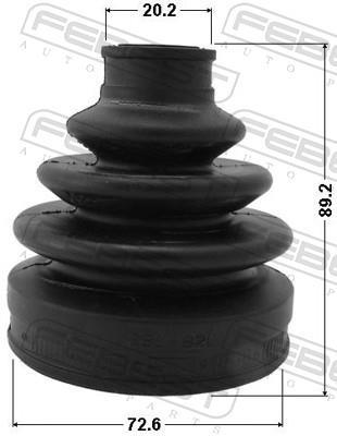 Fuelle, árbol de transmisión FEBEST ref. 0715-GV