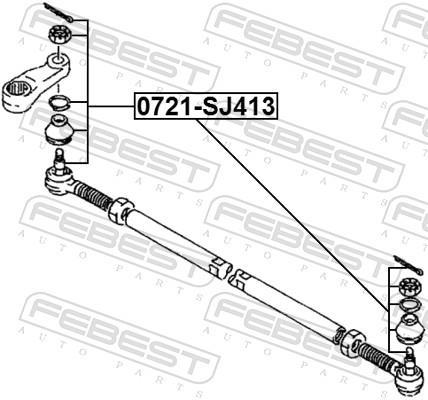 Rotule de direction FEBEST ref. 0721-SJ413
