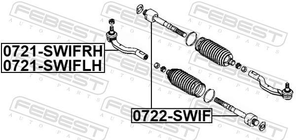 Rótula de direção FEBEST 0721-SWIFLH
