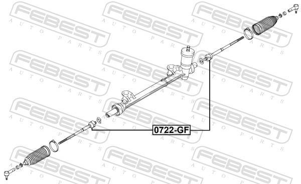 Tirante da direção FEBEST ref. 0722-GF