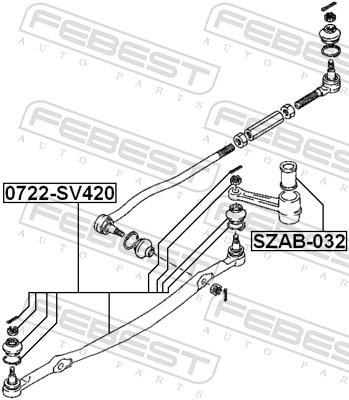 Tirante da direção FEBEST ref. 0722-SV420