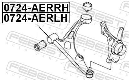 Triângulo, braço de suspensão FEBEST ref. 0724-AERLH