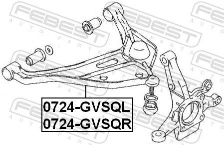 Triangle de suspension FEBEST ref. 0724-GVSQL