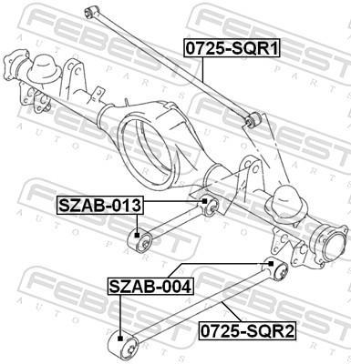 Triangle de suspension FEBEST ref. 0725-SQR2