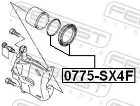 Kit de réparation d'étrier de frein FEBEST ref. 0775-SX4F