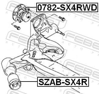 Cubo de roda FEBEST ref. 0782-SX4RWD