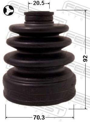 Fuelle, árbol de transmisión FEBEST ref. 0815-B9