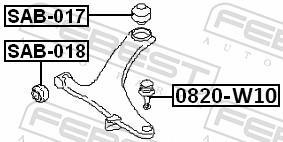 Rótula de suspensão FEBEST ref. 0820-W10