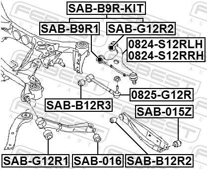 Triângulo, braço de suspensão FEBEST ref. 0824-S12RRH