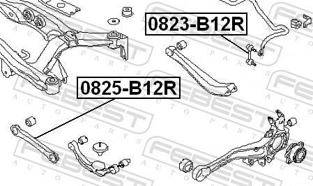 Triangle de suspension FEBEST 0825-B12R