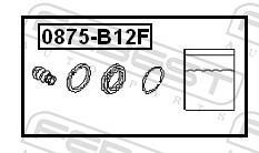 Kit de réparation d'étrier de frein FEBEST ref. 0875-B12F