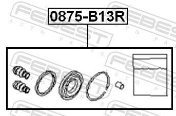 Kit de réparation d'étrier de frein FEBEST ref. 0875-B13R