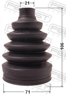 Joint-soufflet, arbre de commande FEBEST ref. 1017P-AV