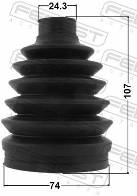 Fuelle, árbol de transmisión FEBEST ref. 1017P-T300