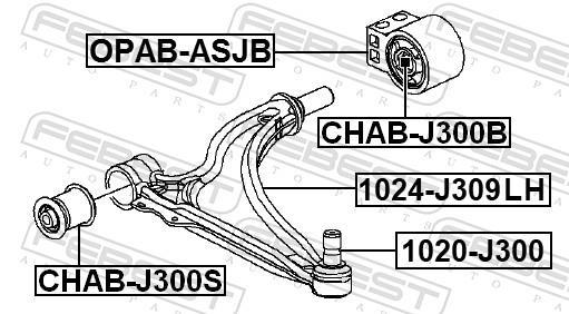 Triangle de suspension FEBEST ref. 1024-J309LH