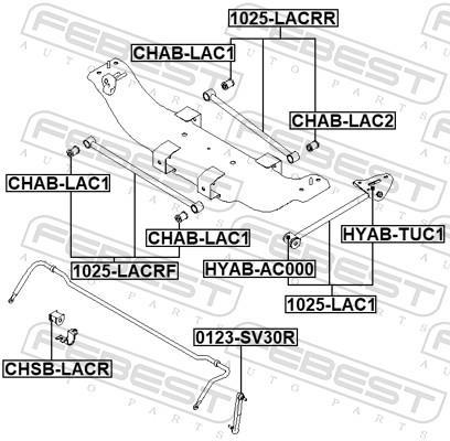 Triangle de suspension FEBEST ref. 1025-LACRF