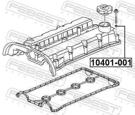 Joint couvre culbuteurs FEBEST ref. 10401-001