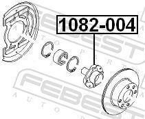 Moyeu de roue (Roulement de roue) FEBEST ref. 1082-004