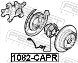 Moyeu de roue (Roulement de roue) FEBEST ref. 1082-CAPR