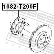 Moyeu de roue (Roulement de roue) FEBEST ref. 1082-T200F