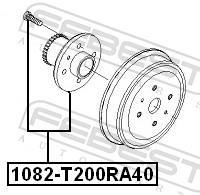 Moyeu de roue (Roulement de roue) FEBEST 1082-T200RA40