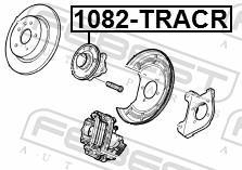 Moyeu de roue (Roulement de roue) FEBEST 1082-TRACR