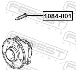 Boulon de roue FEBEST ref. 1084-001