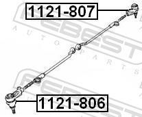 Rotule de direction FEBEST ref. 1121-806