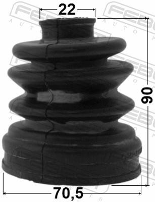 Fuelle, árbol de transmisión FEBEST ref. 1215-CM10R