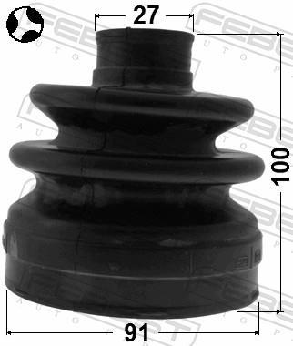 Joint-soufflet, arbre de commande FEBEST ref. 1215-SANFERHT