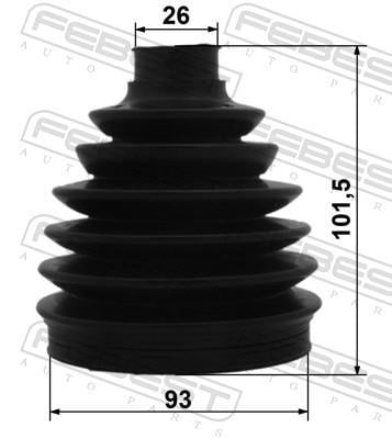 Soufflet de cardan FEBEST ref. 1217P-IX35D7