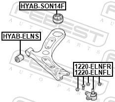 Rótula de suspensão FEBEST ref. 1220-ELNFR