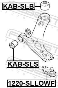 Rotule de suspension (Rotule de pivot) FEBEST 1220-SLLOWF