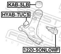 Rotule de suspension (Rotule de pivot) FEBEST ref. 1220-SONLOWF