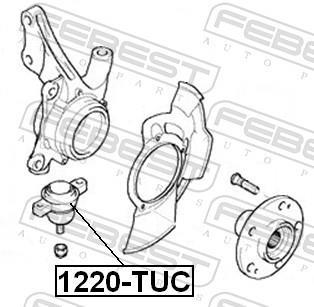 Rotule de suspension (Rotule de pivot) FEBEST 1220-TUC
