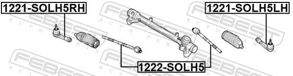 Rótula de direção FEBEST ref. 1221-SOLH5LH
