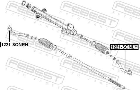 Rótula barra de dirección FEBEST ref. 1221-SONRH