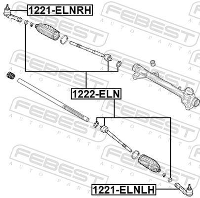 Tirante da direção FEBEST ref. 1222-ELN
