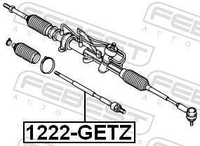 Rotule de direction intérieure FEBEST ref. 1222-GETZ