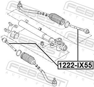 Tirante da direção FEBEST ref. 1222-IX55
