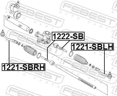 Tirante da direção FEBEST ref. 1222-SB