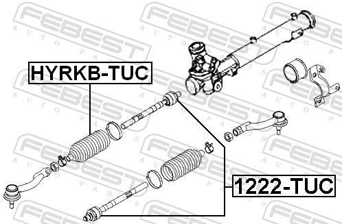 Tirante da direção FEBEST ref. 1222-TUC