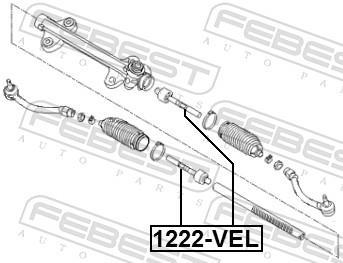 Rotule de direction intérieure FEBEST ref. 1222-VEL