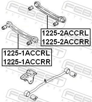 Triangle de suspension FEBEST 1225-2ACCRR