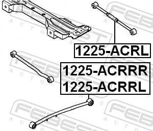 Triângulo, braço de suspensão FEBEST ref. 1225-ACRRL