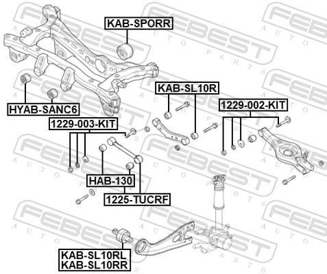 Triangle de suspension FEBEST ref. 1225-TUCRF